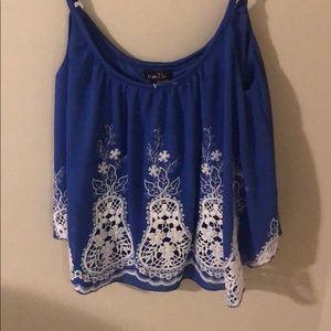 Rue 21 kindof cropped tank top